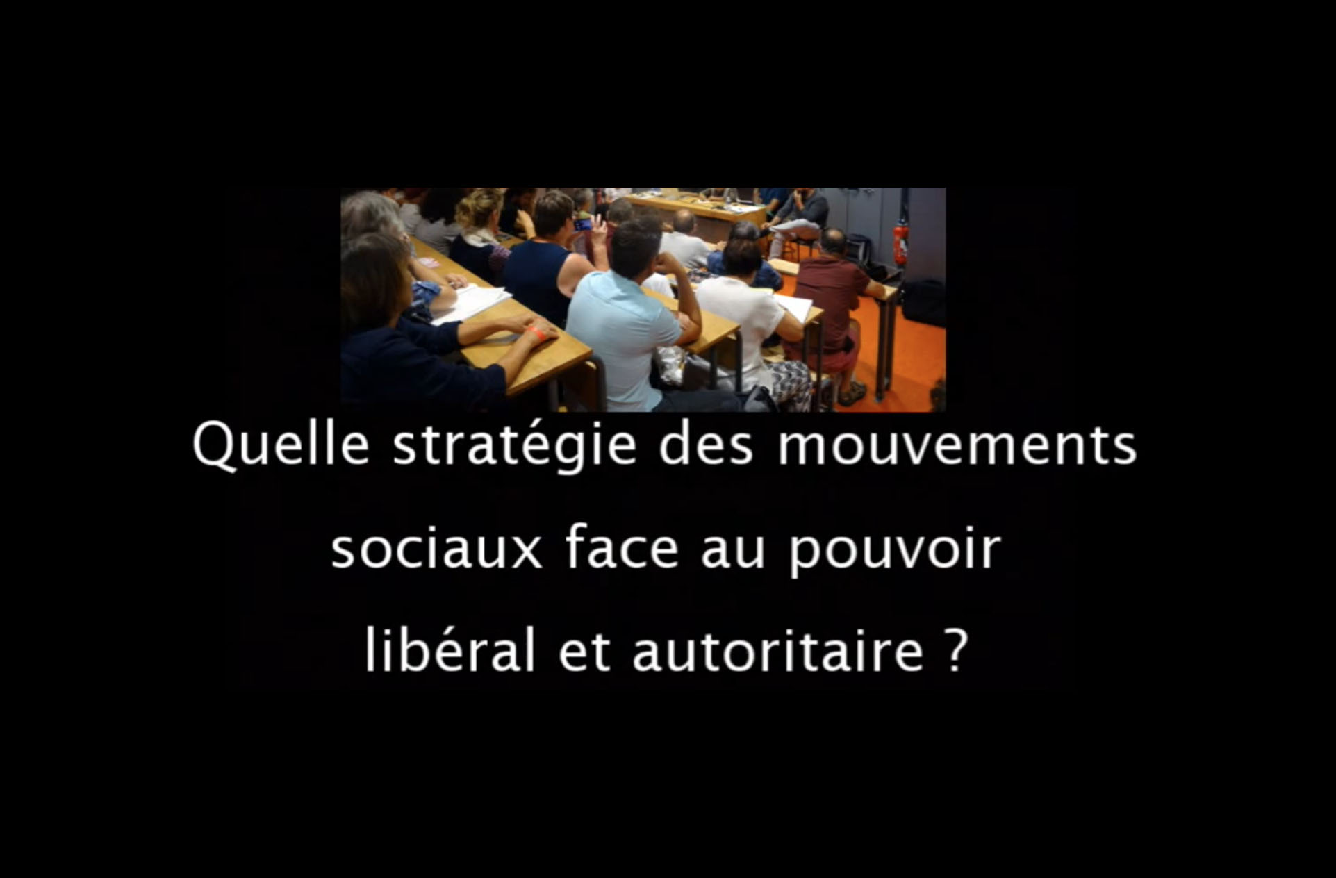 La stratégie des mouvements sociaux